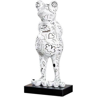 GILDE Frosch Modern Art Kunstharz Marmor Figur GILDE Frosch Modern Art Kunstharz Marmor Figur