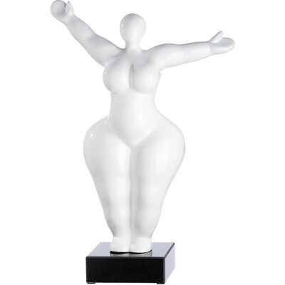 GILDE Casablanca Lady Sculpture - White Art Resin Decor GILDE Casablanca Lady Sculpture - White Art Resin Decor