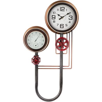 GILDE Adega Wanduhr - Kupfer Schwarz - 31,5x55cm GILDE Adega Wanduhr - Kupfer Schwarz - 31,5x55cm