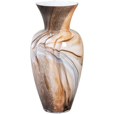 GILDE Vloervaas Draga - Elegant Bruin, Glas, 65cm GILDE Vloervaas Draga - Elegant Bruin, Glas, 65cm