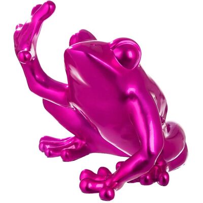 GILDE Pink Frosch Figur - Dekorative Figur - Weihnachten Geschenk GILDE Pink Frosch Figur - Dekorative Figur - Weihnachten Geschenk