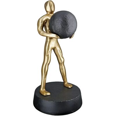 Sculpture Dorée GILDE Strong - Pièce d'art en aluminium décorative - 32cm - Publicité Sculpture Dorée GILDE Strong - Pièce d'art en aluminium décorative - 32cm - Publicité