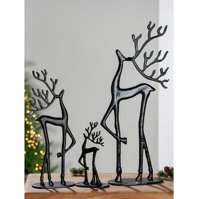 GILDE Reindeer Stand Relief Christmas Figure - Decor GILDE Reindeer Stand Relief Christmas Figure - Decor