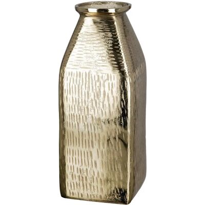 Vaso in alluminio dorato GILDE Lola - Vaso in alluminio, 13x38x13 cm Vaso in alluminio dorato GILDE Lola - Vaso in alluminio, 13x38x13 cm