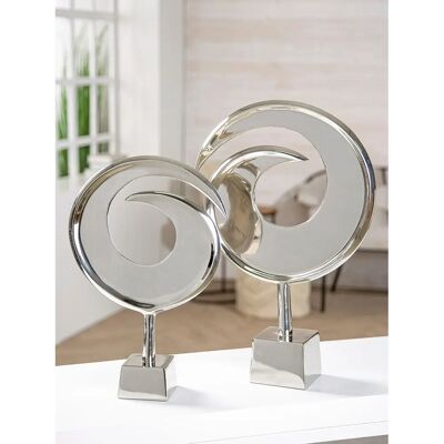 GILDE - Skulptur Swirl - 80x80x9 - decoratieve figurine GILDE - Skulptur Swirl - 80x80x9 - decoratieve figurine