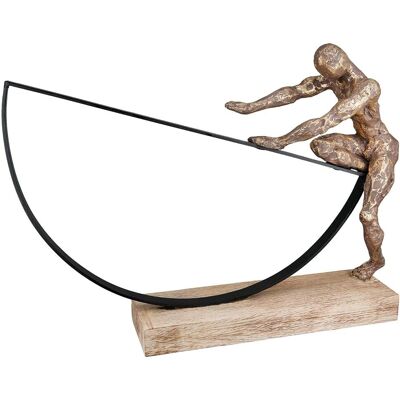 GILDE Bronze Uphill Figur - Dekorative Skulptur - Innenbereich GILDE Bronze Uphill Figur - Dekorative Skulptur - Innenbereich