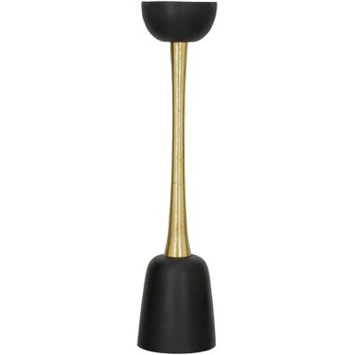 GILDE Dora Porte-bougies - Design Géométrique Noir et Or - Support de Bougie GILDE Dora Porte-bougies - Design Géométrique Noir et Or - Support de Bougie