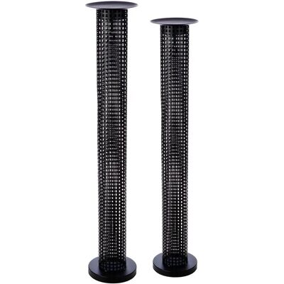 GILDE Casablanca Floor Candle Holder - Retino, 14.5cm, black, 102cm - Floor Candle Holder GILDE Casablanca Floor Candle Holder - Retino, 14.5cm, black, 102cm - Floor Candle Holder