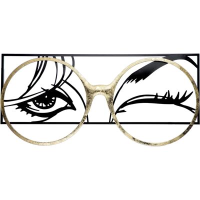 GILDE Wanddecoratie - Zwart/Gold - 32x68x30 cm - Wandrelief GILDE Wanddecoratie - Zwart/Gold - 32x68x30 cm - Wandrelief
