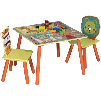 Woltu Set Tavolo e Sedie per Bambini - Sicuro, Stabile, Facile da Montare Woltu Set Tavolo e Sedie per Bambini - Sicuro, Stabile, Facile da Montare