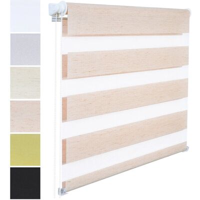 WOLTU - Tenda a Rullo Doppio Oscurante - Naturale - 80x150cm - Roller blinds WOLTU - Tenda a Rullo Doppio Oscurante - Naturale - 80x150cm - Roller blinds
