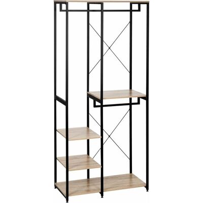 Portaabiti WOLTU - 3 Colori, Metallo & Legno, 90x40x204.5cm - Conservazione Vestiti Portaabiti WOLTU - 3 Colori, Metallo & Legno, 90x40x204.5cm - Conservazione Vestiti