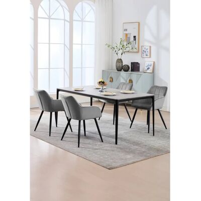 Woltu Model BH93dgr-1 Ergonomiczne Krzesło z Aksamitu do Jadalni - Restauracja Woltu Model BH93dgr-1 Ergonomiczne Krzesło z Aksamitu do Jadalni - Restauracja