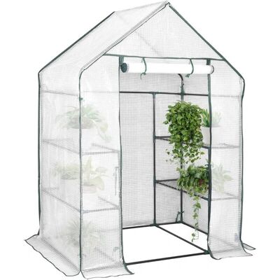 Serra da Giardino WOLTU con 6 Mensole - 143x73x195 cm Serra da Giardino WOLTU con 6 Mensole - 143x73x195 cm