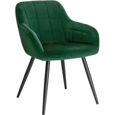 Sedia da Pranzo Ergonomica Verde Scuro in Velluto - Sedia Sedia da Pranzo Ergonomica Verde Scuro in Velluto - Sedia