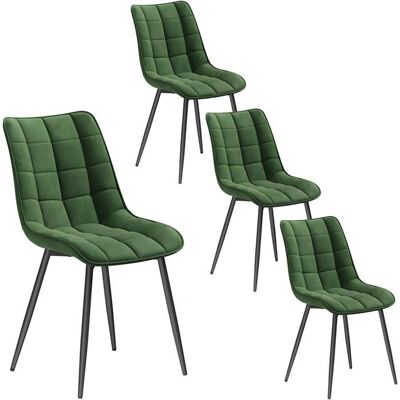 WOLTU - WOLTU - Verde - Velluto - Sedia da pranzo WOLTU - WOLTU - Verde - Velluto - Sedia da pranzo
