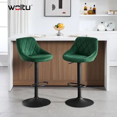 WOLTU BH219dgn-1 Dark Green Bar Stool - Bar Type WOLTU BH219dgn-1 Dark Green Bar Stool - Bar Type