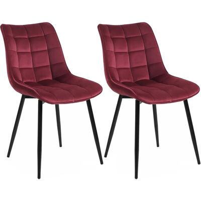 WOLTU - Sedia da pranzo in velluto elegante - Confezione da 2 WOLTU - Sedia da pranzo in velluto elegante - Confezione da 2