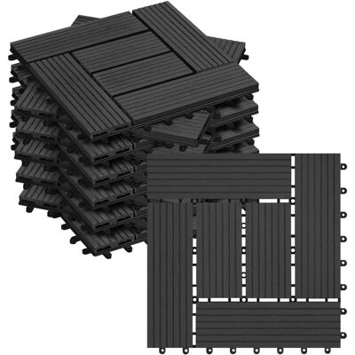 WOLTU 11x Piastrelle WPC per Esterni - 30x30cm WOLTU 11x Piastrelle WPC per Esterni - 30x30cm