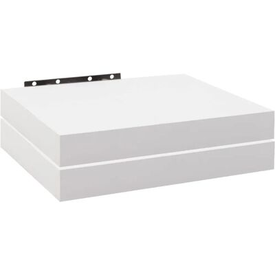 Set di Mensole a Parete Bianche WOLTU - 2x 25x22.9x3.8cm - MDF Durevole & Montaggio Invisibile Set di Mensole a Parete Bianche WOLTU - 2x 25x22.9x3.8cm - MDF Durevole & Montaggio Invisibile