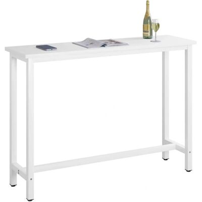 Tavolo in Metallo Woltu - 140x40x100cm Bianco - Bar, Bistro, Sala da Pranzo Tavolo in Metallo Woltu - 140x40x100cm Bianco - Bar, Bistro, Sala da Pranzo