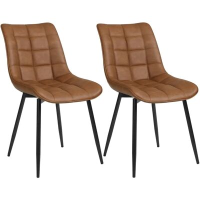 Chaise de Salle à Manger WOLTU - Cuir Synthétique, Pieds Métalliques - Publicité Chaise de Salle à Manger WOLTU - Cuir Synthétique, Pieds Métalliques - Publicité