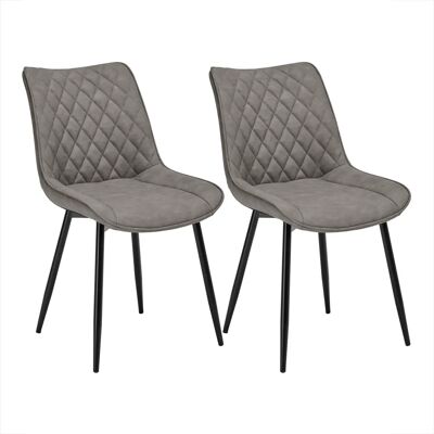 WOLTU - 2x Sedie da Pranzo Stile Vintage Finta Pelle - Sedia da Pranzo WOLTU - 2x Sedie da Pranzo Stile Vintage Finta Pelle - Sedia da Pranzo