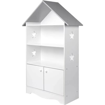 Libreria per bambini WOLTU con 3 mensole aperte - Organizzatore Libreria per bambini WOLTU con 3 mensole aperte - Organizzatore