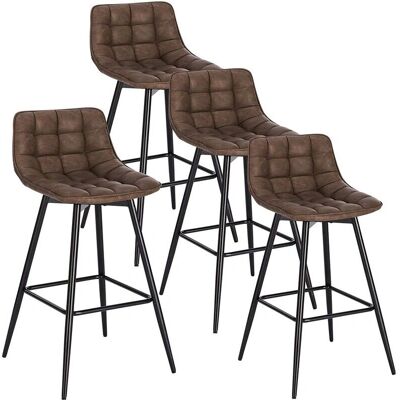 WOLTU - Bar Stools - Marron - Simili cuir - Bar stools - Publicité WOLTU - Bar Stools - Marron - Simili cuir - Bar stools - Publicité