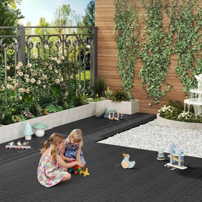 WOLTU GTF004an-2 - 22 pezzi Piastrelle da giardino 30x30cm - Rivestimento ecologico WOLTU GTF004an-2 - 22 pezzi Piastrelle da giardino 30x30cm - Rivestimento ecologico