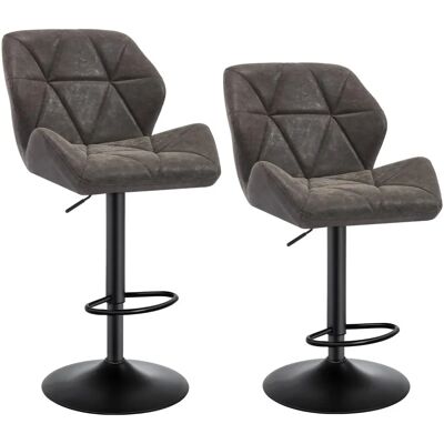 Woltu - 2X Tabouret de Bar avec Dossier Réglable en Hauteur Siège Coussins Mobilier Cuisine Salle à Manger - Publicité Woltu - 2X Tabouret de Bar avec Dossier Réglable en Hauteur Siège Coussins Mobilier Cuisine Salle à Manger - Publicité