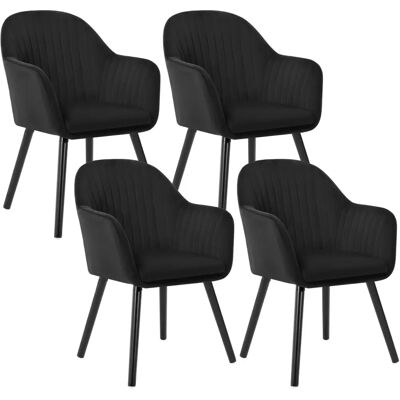 WOLTU 4X Chaises de Salle à Manger Vintage Velours - Publicité WOLTU 4X Chaises de Salle à Manger Vintage Velours - Publicité