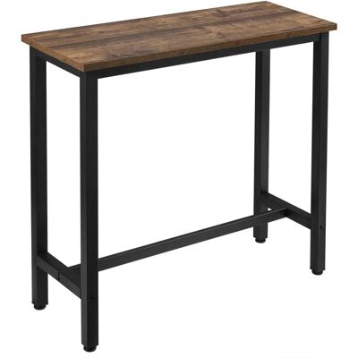 Woltu - Tavolo da Pranzo in Legno Vintage - Struttura in Metallo - 100x40x100cm Woltu - Tavolo da Pranzo in Legno Vintage - Struttura in Metallo - 100x40x100cm