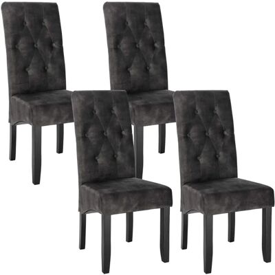 Woltu BH294dgr-4 Sillas de Comedor - Elegante Moderno Tapizado de Terciopelo Woltu BH294dgr-4 Sillas de Comedor - Elegante Moderno Tapizado de Terciopelo