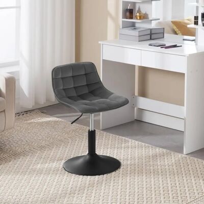 WOLTU BH300dgr-2 Velvet Bar Stool - Adjustable, 360° Swivel, Durable WOLTU BH300dgr-2 Velvet Bar Stool - Adjustable, 360° Swivel, Durable