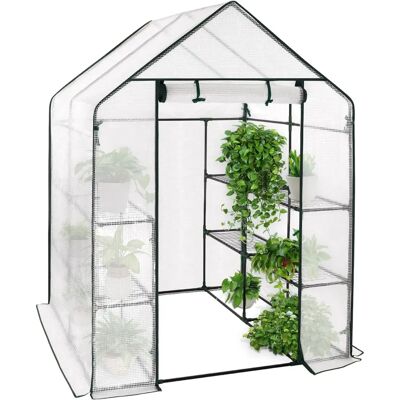 Serra da Giardino Woltu con Copertura Resistente ai UV - 143x143x195 cm Serra da Giardino Woltu con Copertura Resistente ai UV - 143x143x195 cm