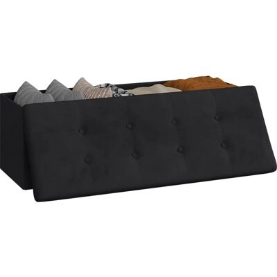 Woltu - Otomana Plegable de Terciopelo 110x37.5x38cm Woltu - Otomana Plegable de Terciopelo 110x37.5x38cm