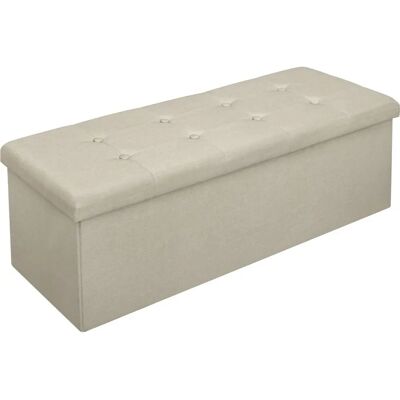 WOLTU Panca contenitore - Pouf rettangolare pieghevole - 110x37.5x38cm WOLTU Panca contenitore - Pouf rettangolare pieghevole - 110x37.5x38cm