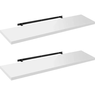 WOLTU - Wall Shelf - MDF+Metal - 15 kg - Shelf WOLTU - Wall Shelf - MDF+Metal - 15 kg - Shelf