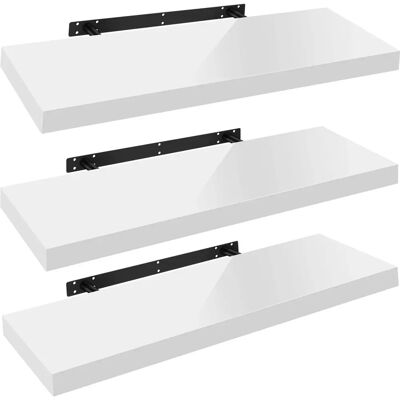 WOLTU - 3x80x22.9x3.8 - MDF - Metall - Wandregal WOLTU - 3x80x22.9x3.8 - MDF - Metall - Wandregal