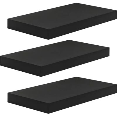 Estantería de Pared Woltu 3 - MDF de Alta Calidad Negra Estantería de Pared Woltu 3 - MDF de Alta Calidad Negra
