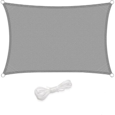 Vela Ombreggiante WOLTU 3x4m - Protezione UV, Traspirante, Giardino Vela Ombreggiante WOLTU 3x4m - Protezione UV, Traspirante, Giardino