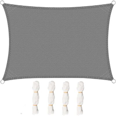 Voile d'ombre WOLTU 2.5x3.5m Résistant UV Extérieur - Publicité Voile d'ombre WOLTU 2.5x3.5m Résistant UV Extérieur - Publicité