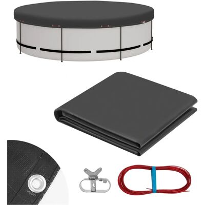 Cubierta para Piscina WOLTU Ø 460cm - Impermeable, Opaca, Protección Invierno y Verano Cubierta para Piscina WOLTU Ø 460cm - Impermeable, Opaca, Protección Invierno y Verano