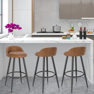 WOLTU WOLTU BH327br-1 Vintage Faux Leather Bar Stool - Küche & Tresen WOLTU WOLTU BH327br-1 Vintage Faux Leather Bar Stool - Küche & Tresen