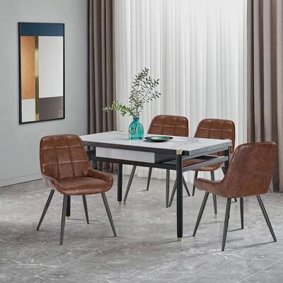 WOLTU Set di 2 Sedie da Pranzo con Schienale Curvo Poltroncina imbottita Ufficio - Restaurant/Dining Chair WOLTU Set di 2 Sedie da Pranzo con Schienale Curvo Poltroncina imbottita Ufficio - Restaurant/Dining Chair