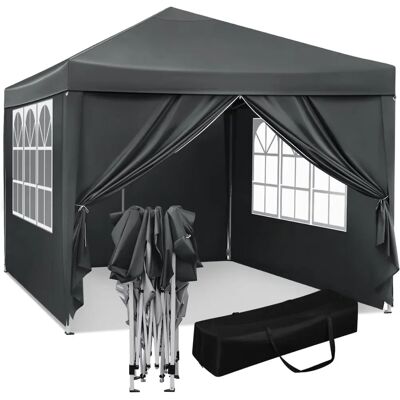 WOLTU Pabellón da Giardino Pieghevole Quadrato 3x3m con Tela - Gazebo da Giardino WOLTU Pabellón da Giardino Pieghevole Quadrato 3x3m con Tela - Gazebo da Giardino