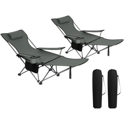 Woltu - Camping Stuhl Set - Klappbar, Tragbar, 150kg Support Woltu - Camping Stuhl Set - Klappbar, Tragbar, 150kg Support