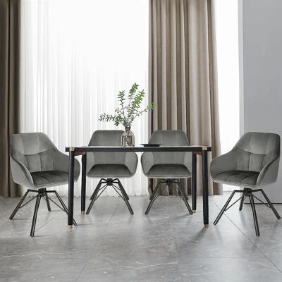 WOLTU W0ATT0021-1 Silla de Comedor - Silla Giratoria Ergonómica WOLTU W0ATT0021-1 Silla de Comedor - Silla Giratoria Ergonómica