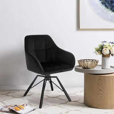 Woltu - Silla de Comedor Giratoria - Terciopelo, Ergonómica, 360° Woltu - Silla de Comedor Giratoria - Terciopelo, Ergonómica, 360°